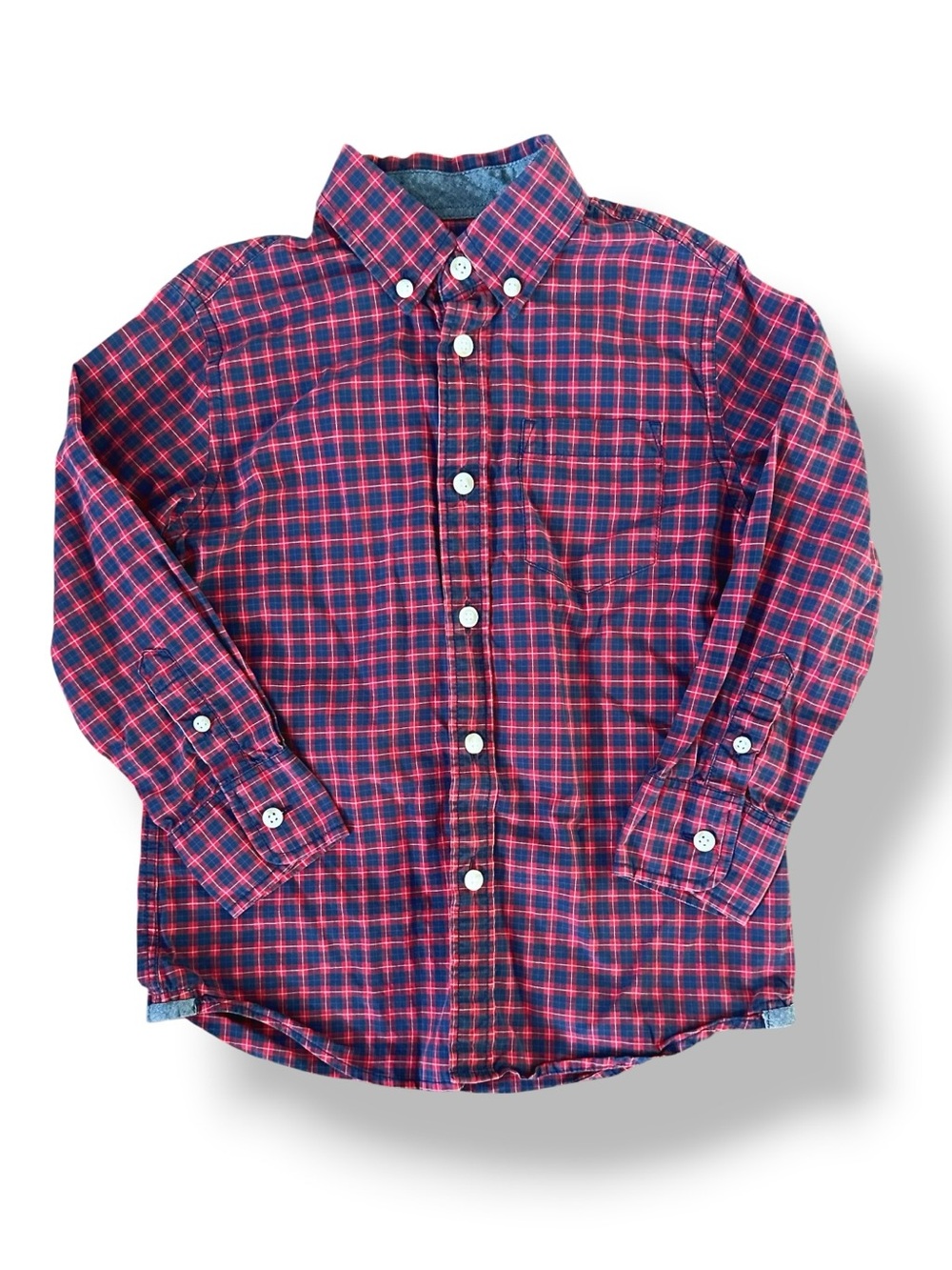 Crewcuts | Plaid Cotton Button Down Shirt (4-5 yrs)